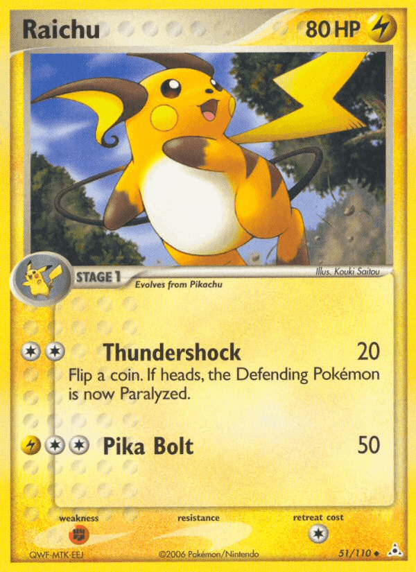 Raichu, carta 51 de Holon Phantoms