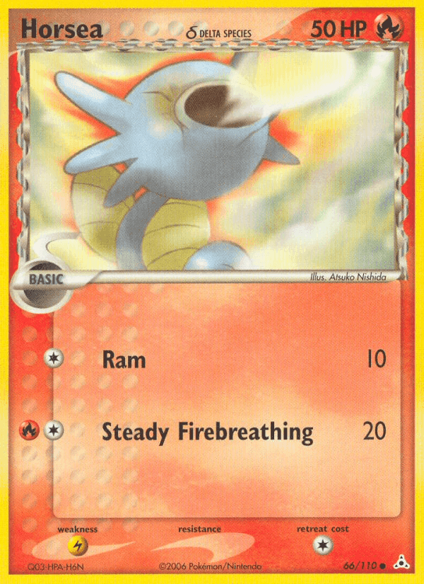Horsea δ, card 66 from Holon Phantoms