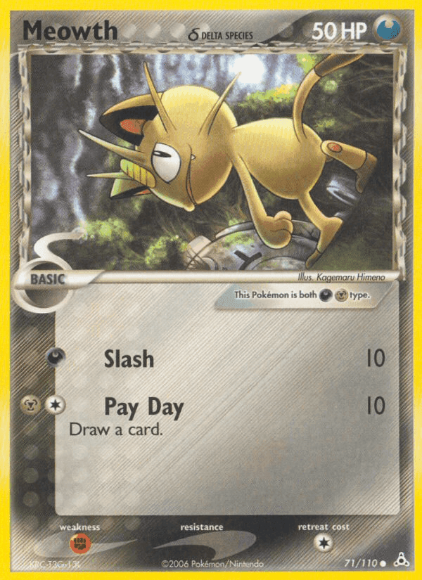 Meowth δ, card 71 from Holon Phantoms