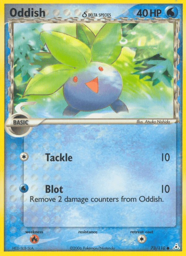 Oddish δ, card 73 from Holon Phantoms