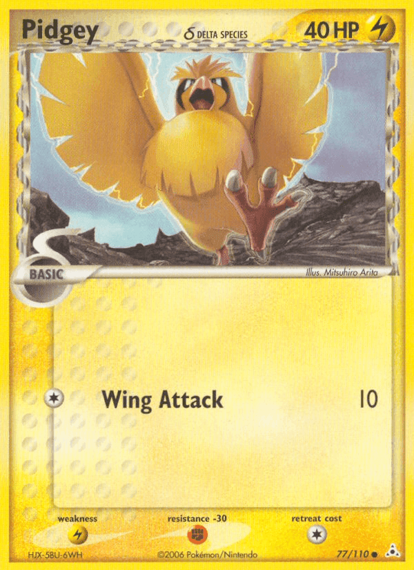 Pidgey δ, card 77 from Holon Phantoms