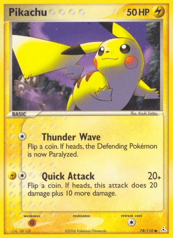 Pikachu, card 78 from Holon Phantoms