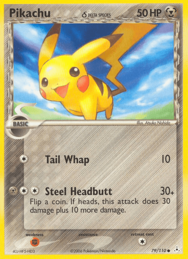 Pikachu δ, card 79 from Holon Phantoms