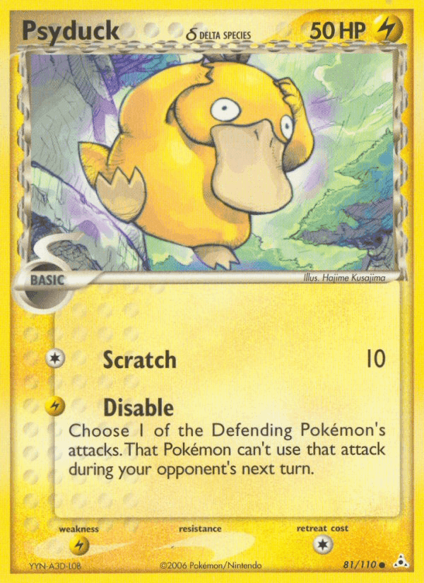 Psyduck δ, card 81 from Holon Phantoms