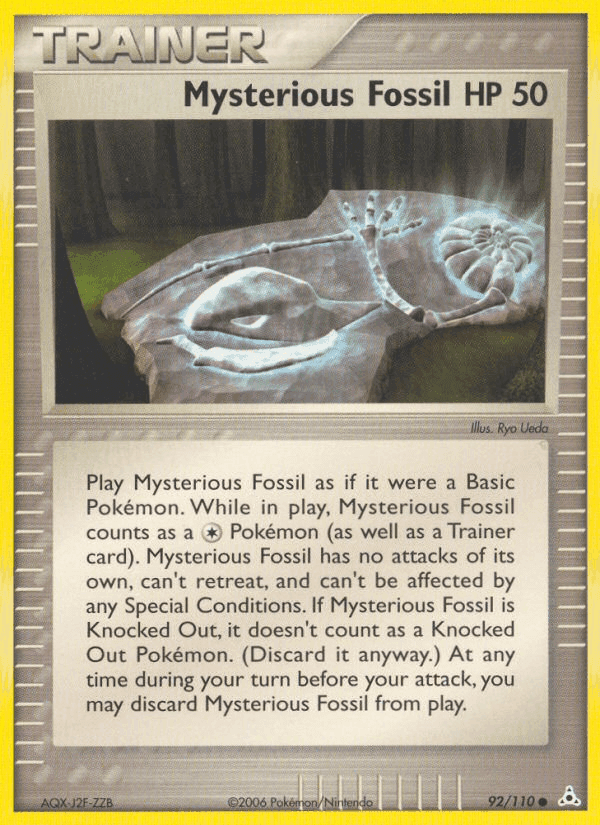 Mysterious Fossil, card 92 from Holon Phantoms