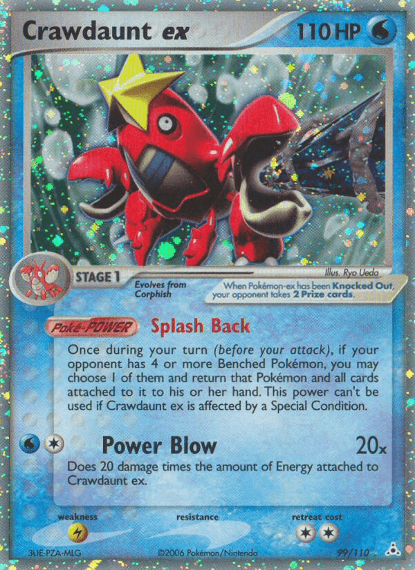 Crawdaunt ex, card 99 from Holon Phantoms