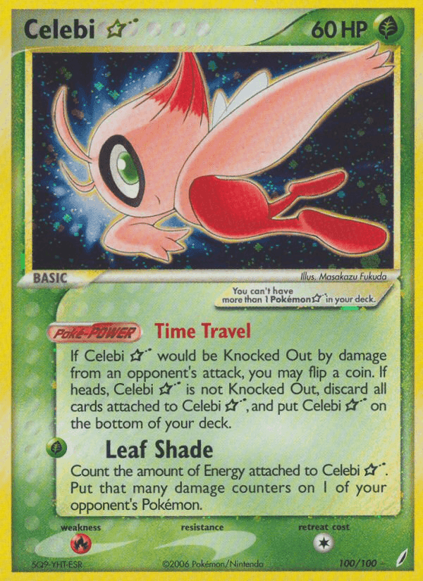 Celebi ☆, carta 100 de Crystal Guardians