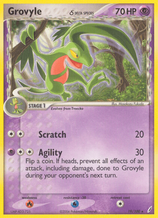 Grovyle δ, carta 19 di EX Guardiani dei Cristalli