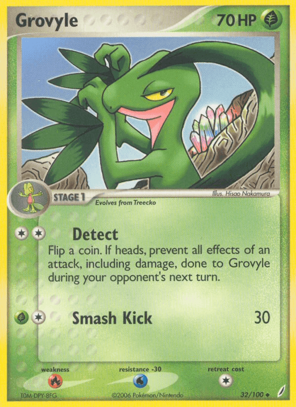 Grovyle, carta 32 di EX Guardiani dei Cristalli
