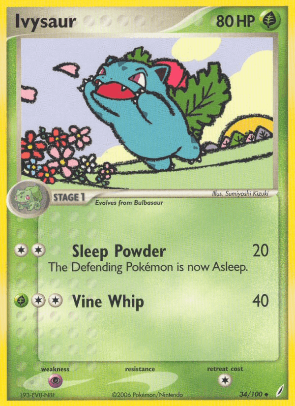 Ivysaur, carta 34 di EX Guardiani dei Cristalli
