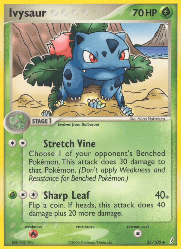 Ivysaur, carta 35 di EX Guardiani dei Cristalli