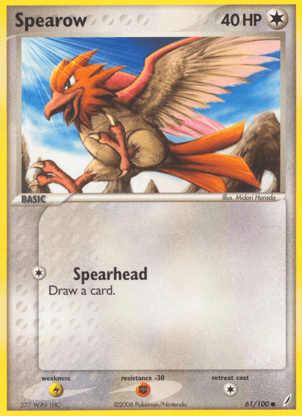 Spearow, card 61 from Crystal Guardians