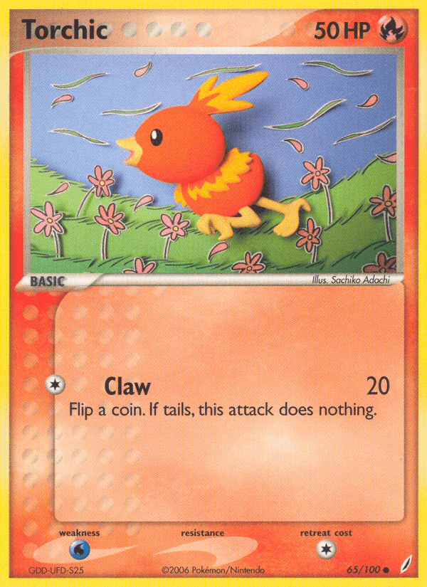 Torchic, carta 65 de Crystal Guardians