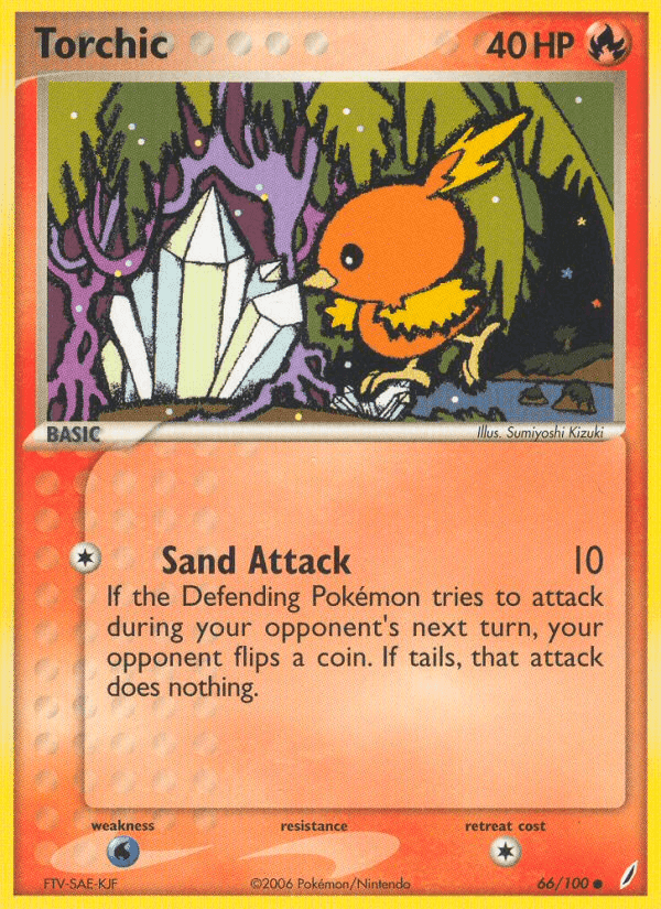 Torchic, card 66 from Crystal Guardians
