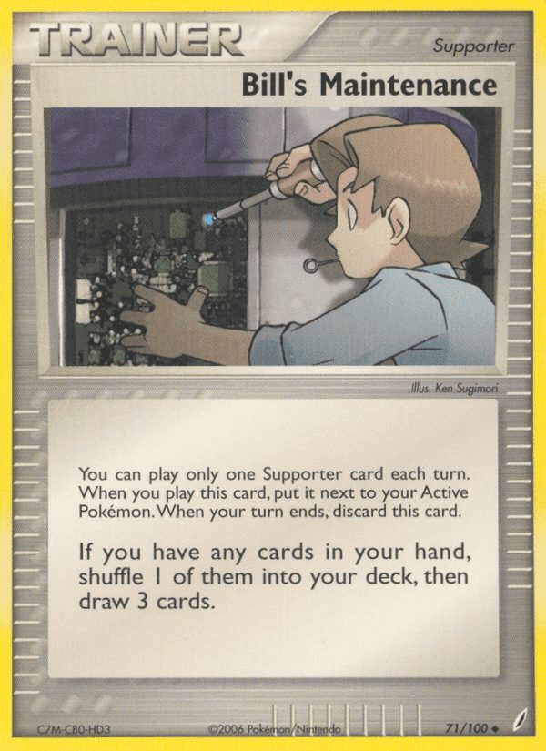 Bill's Maintenance, card 71 from Crystal Guardians