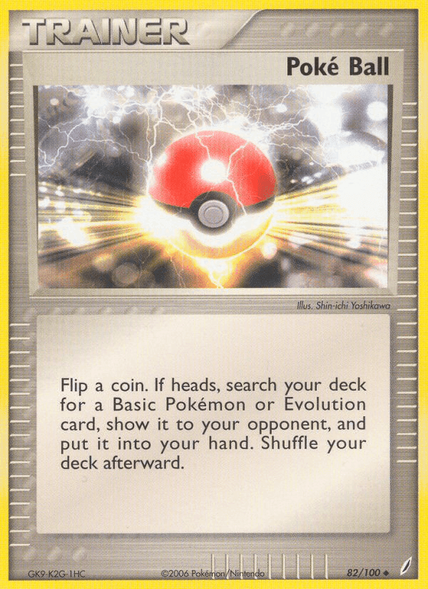 Poké Ball, card 82 from Crystal Guardians