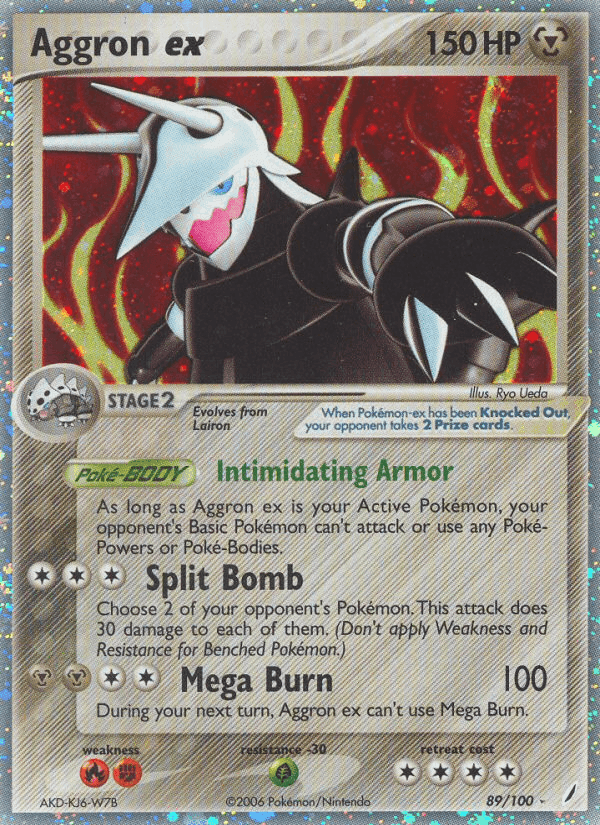 Aggron ex, card 89 from Crystal Guardians