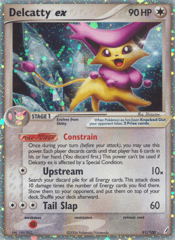 Delcatty ex, card 91 from Crystal Guardians