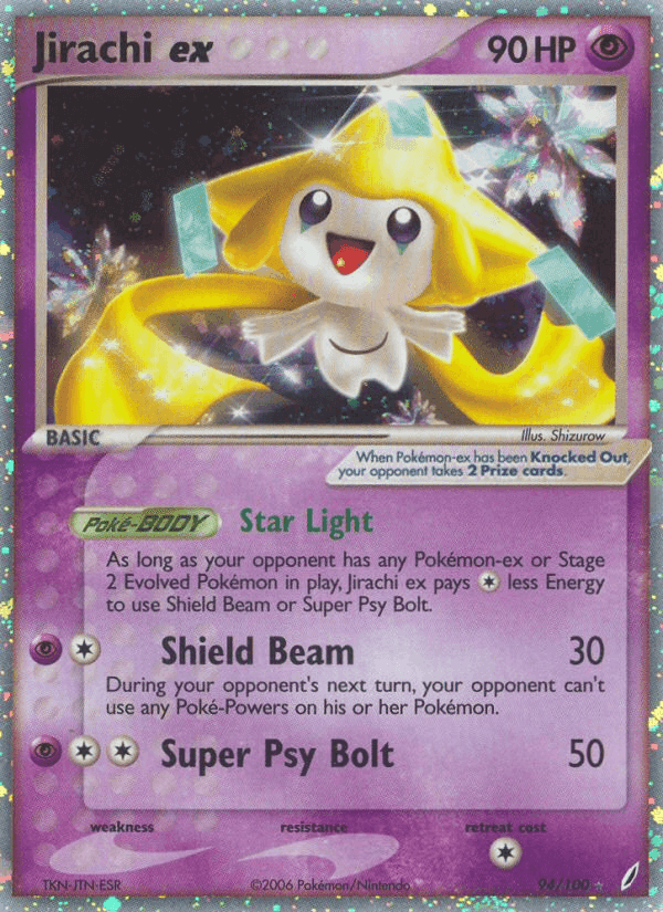 Jirachi ex, carte 94 de Crystal Guardians
