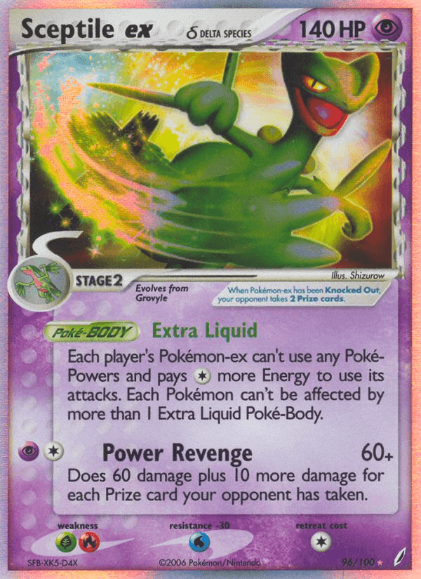 Sceptile ex δ, carte 96 de Crystal Guardians