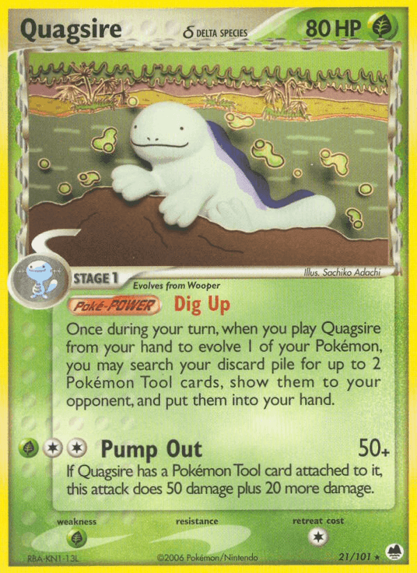 Quagsire δ, card 21 from Dragon Frontiers
