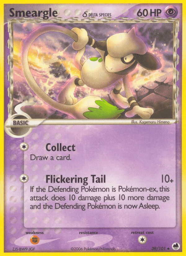Smeargle δ, card 39 from Dragon Frontiers