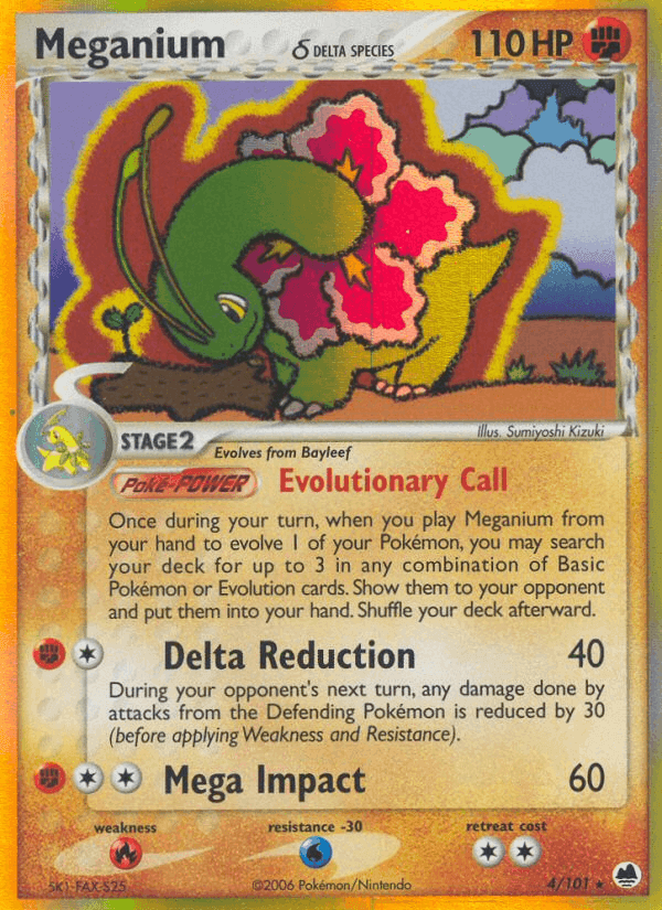 Meganium δ, carta 4 di EX L'Isola dei Draghi