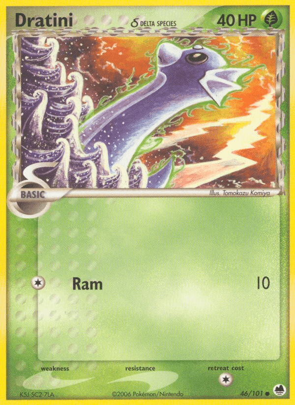 Dratini δ, carta 46 di EX L'Isola dei Draghi