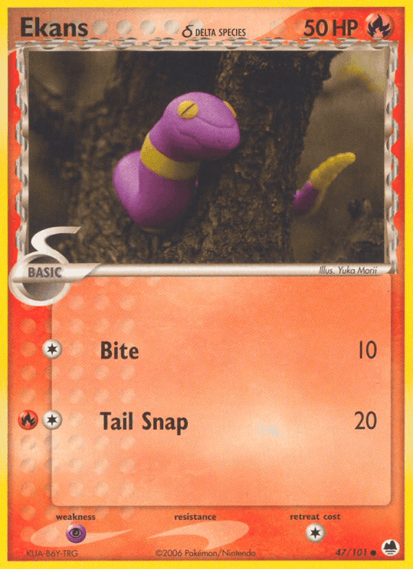Ekans δ, card 47 from Dragon Frontiers