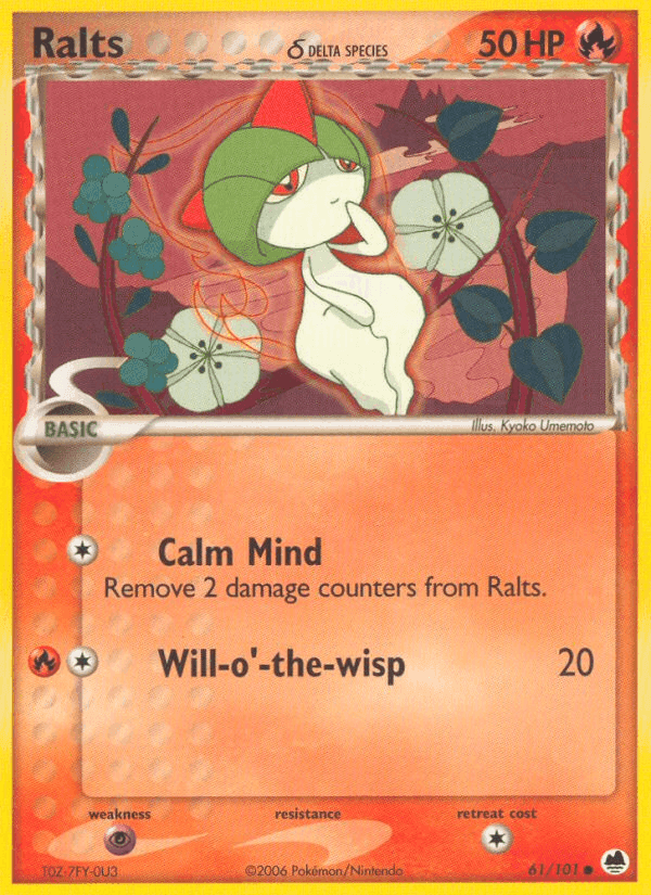 Ralts δ, card 61 from Dragon Frontiers