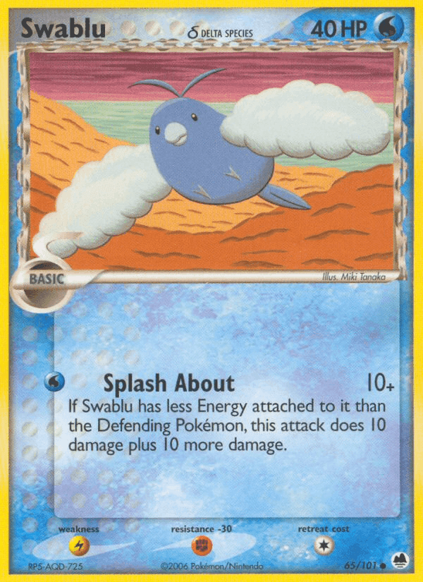 Swablu δ, card 65 from Dragon Frontiers