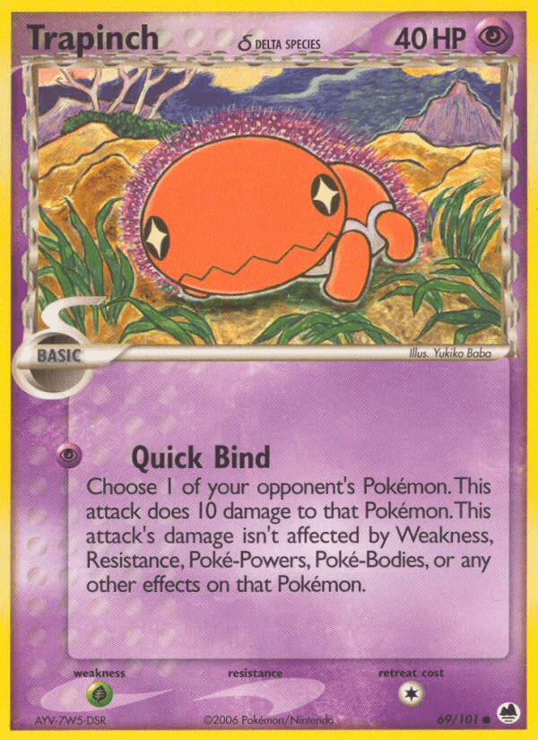 Trapinch δ, card 69 from Dragon Frontiers