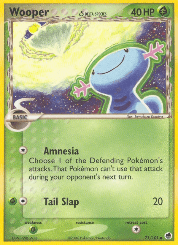 Wooper δ, card 71 from Dragon Frontiers