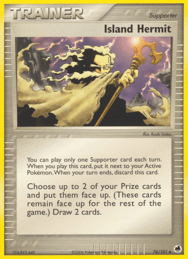 Island Hermit, card 76 from Dragon Frontiers