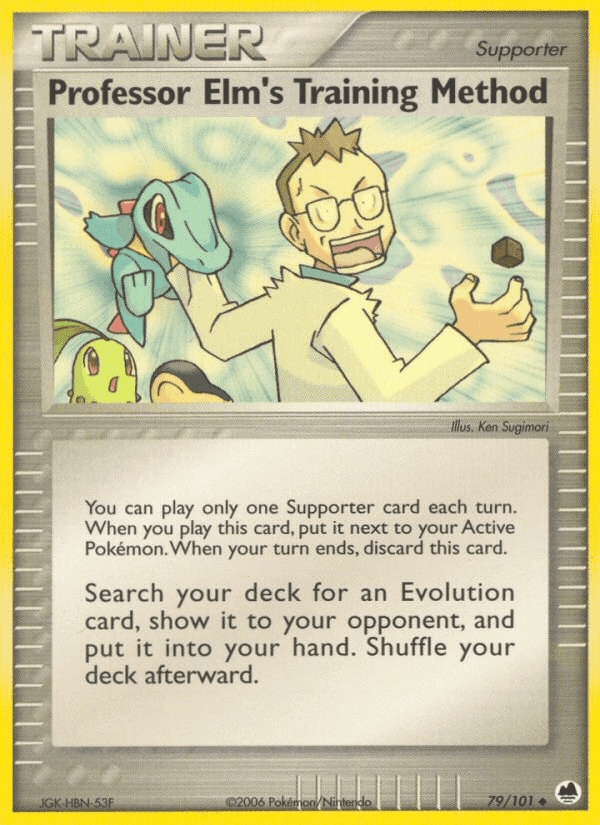 Professor Elm's Training Method, card 79 from Dragon Frontiers