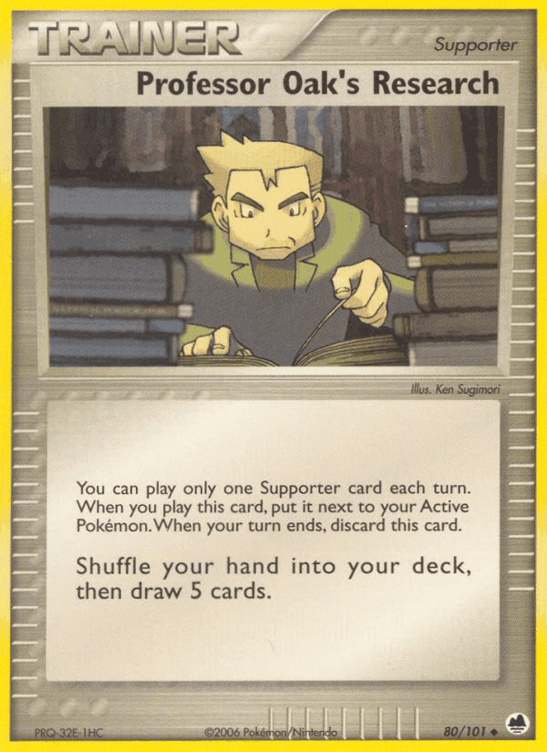Professor Oak's Research, card 80 from Dragon Frontiers