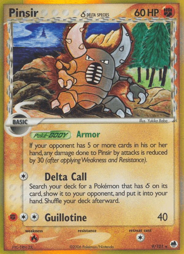 Pinsir δ, carta 9 di EX L'Isola dei Draghi