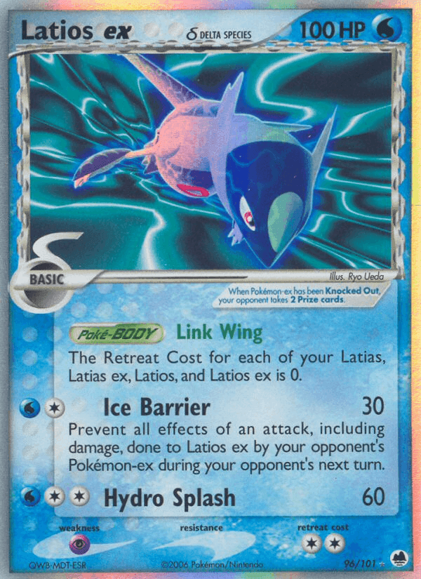 Latios ex δ, card 96 from Dragon Frontiers