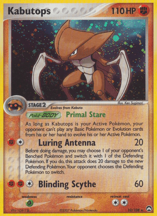 Kabutops, carta 10 di Power Keepers