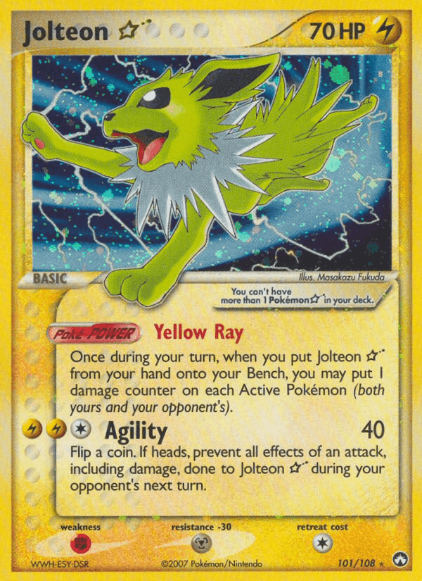 Jolteon ☆, carta 101 de Power Keepers