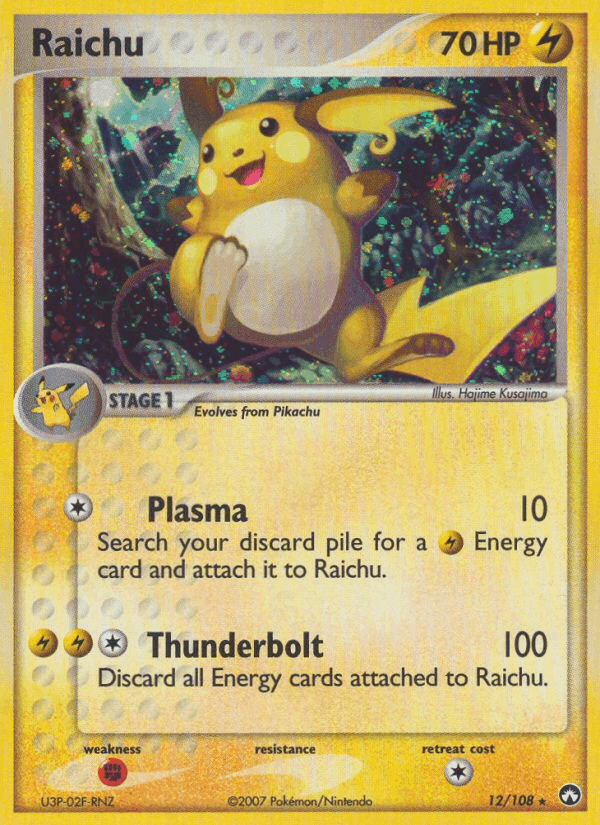 Raichu, carta 12 de Power Keepers