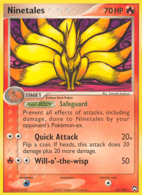 Ninetales, carta 19 di Power Keepers