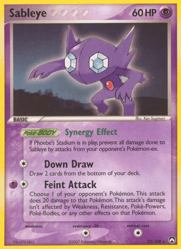 Sableye, carta 22 di Power Keepers