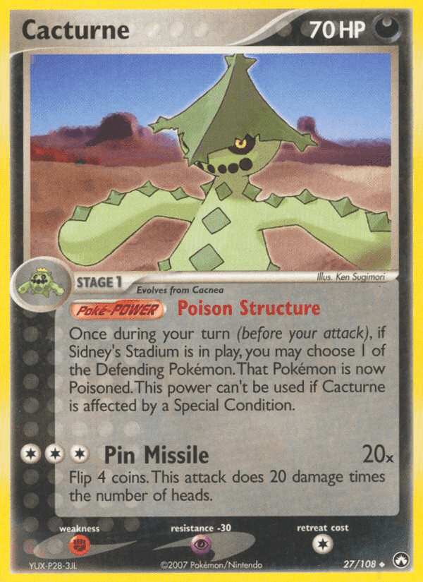 Cacturne, carta 27 di Power Keepers