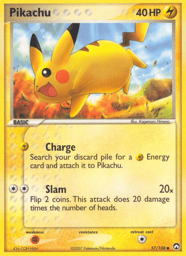 Pikachu, carta 57 di Power Keepers