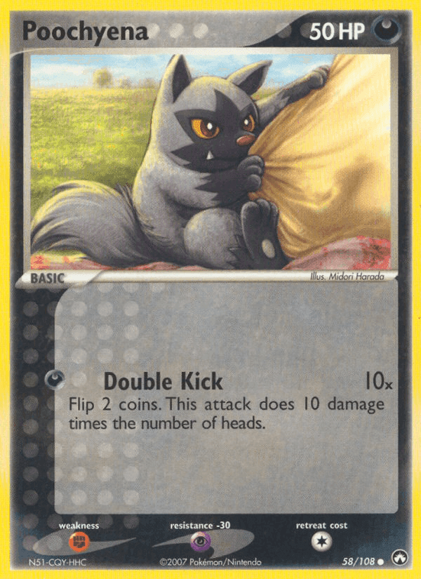 Poochyena, carta 58 di Power Keepers