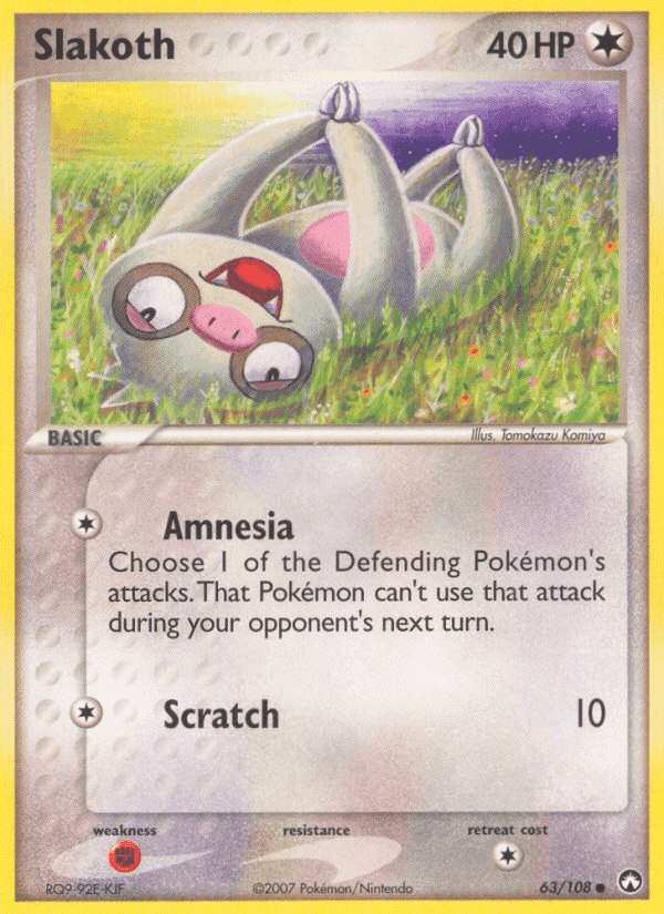 Slakoth, card 63 from Power Keepers
