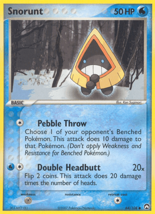 Snorunt, card 64 from Power Keepers