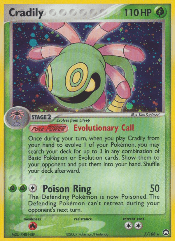 Cradily, carta 7 di Power Keepers