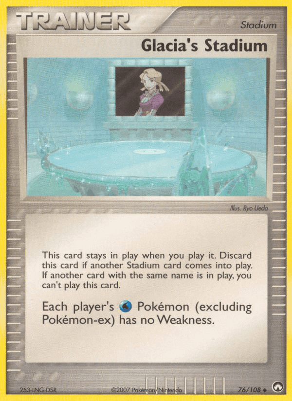 Glacia's Stadium, card 76 from Power Keepers